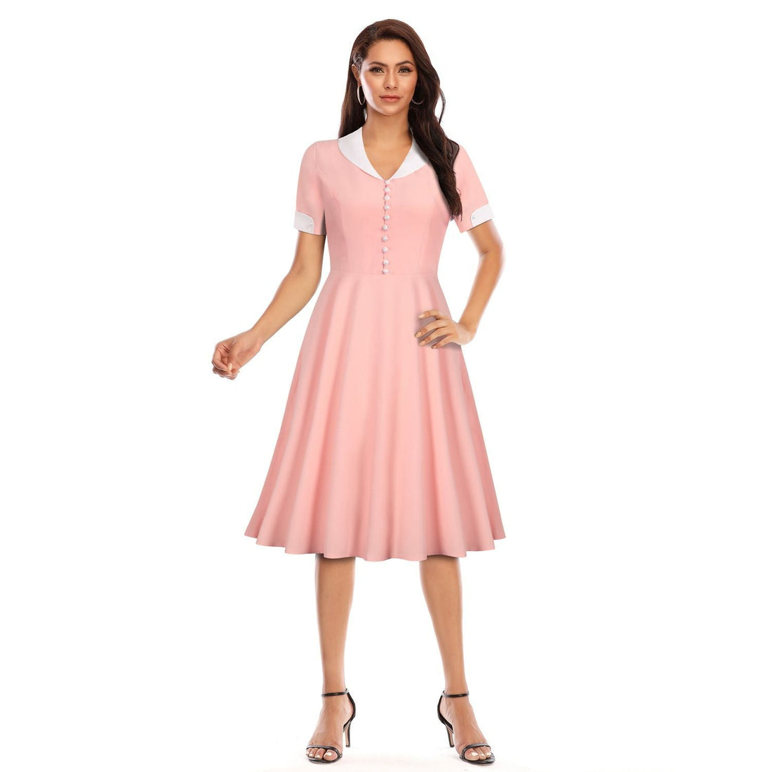 Vintage 1950s 1960s 1980s Pink Wedding Cocktail Party Swing Gatsby Evening Gown