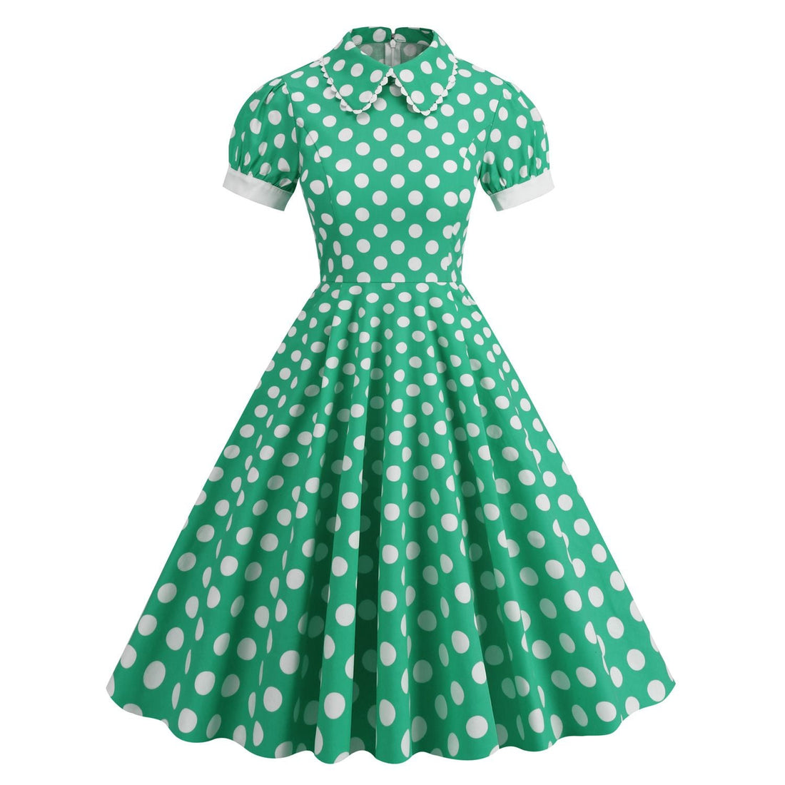 Women 1950s Vintage Polka Dot Swing Dress A-line Cocktail Dresses