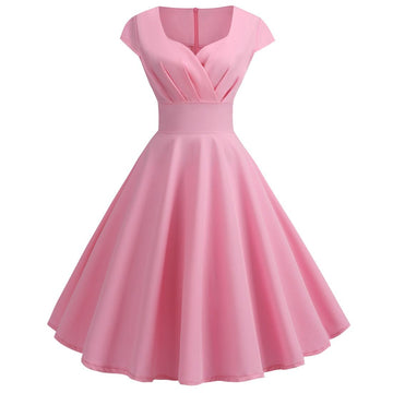 Women 1950s 1960s Retro Vintage Cocktail Party Swing Prom Rockabilly Dresses