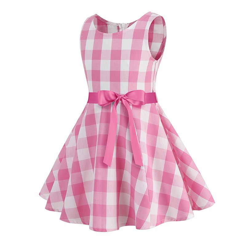 Girls Pink Halloween Costume Dress Princess 50s Costumes Birthday Outfit