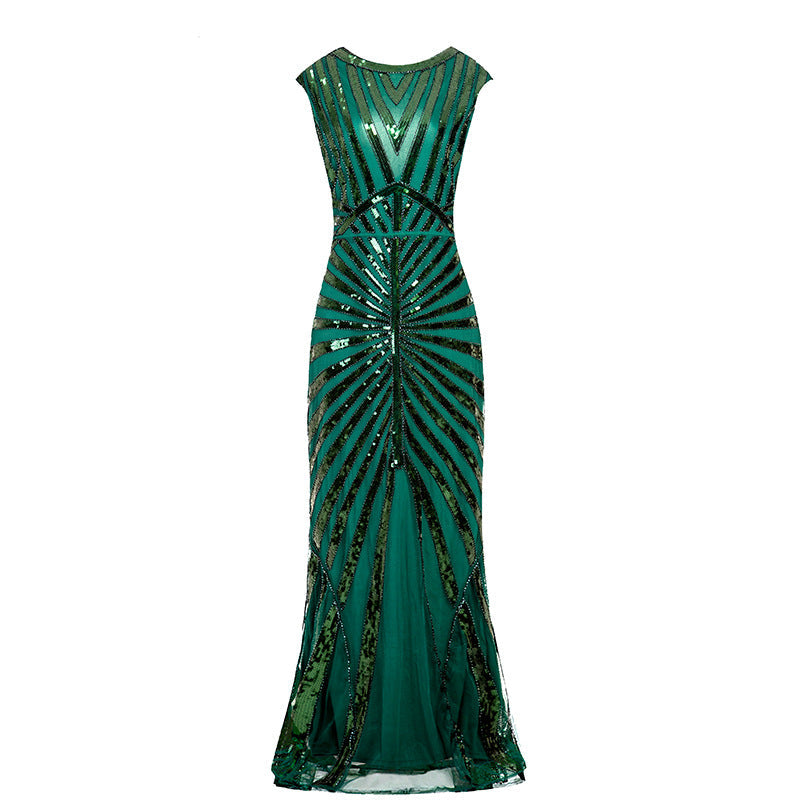 Women 1920S Gatsby Sequin Mermaid Formal Evening Dress