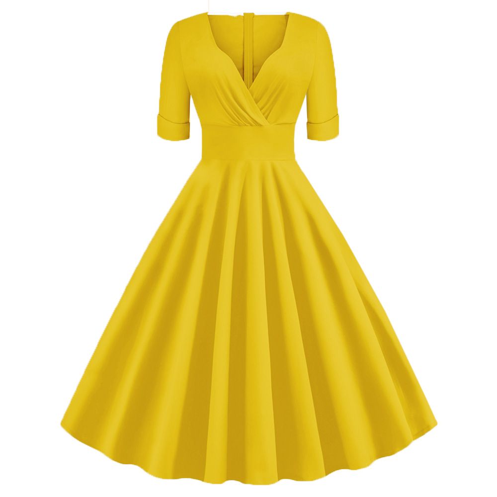 Women's Retro Vintage 1950s Vintage Dress Cocktail Swing Party Dress