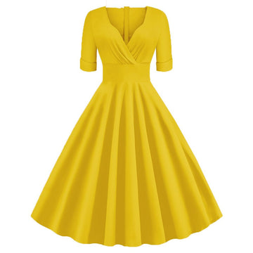 Women's Retro Vintage 1950s Vintage Dress Cocktail Swing Party Dress